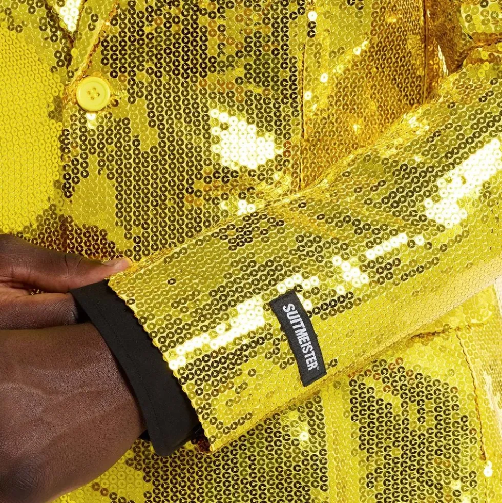 Suitmeister Paljettipikkutakki Keltainen