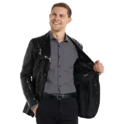 Suitmeister Paljettitakki Musta