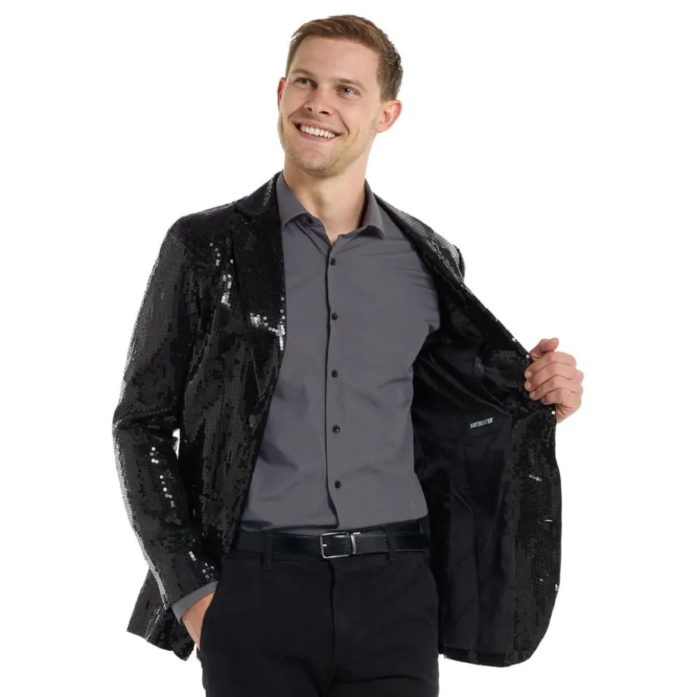 Suitmeister Paljettitakki Musta