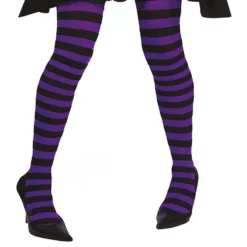 Sukkahousut Musta/Violetti Raidalliset
