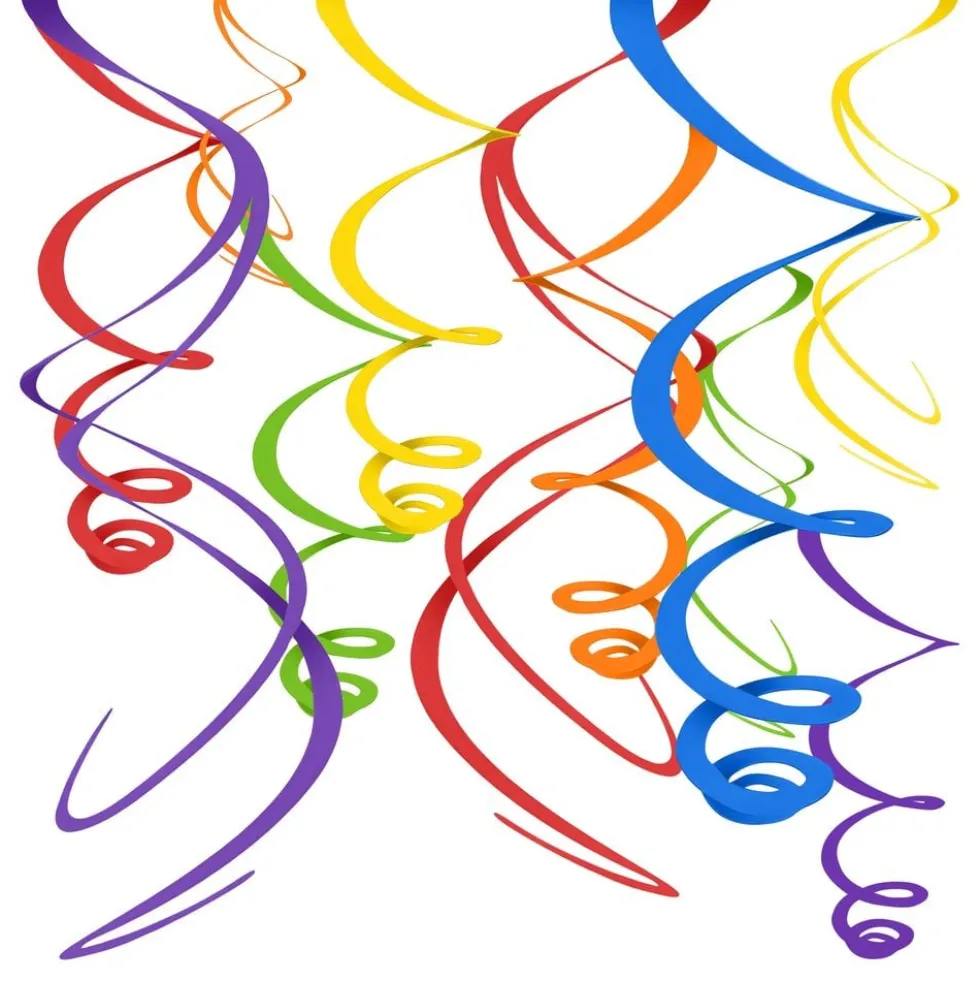 Swirls Sateenkaarenvärinen Riippukoriste