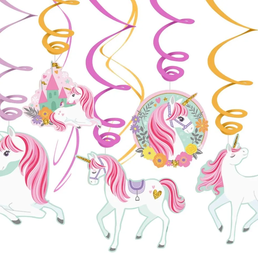 Swirls Unicorn Party Roikkuva Koriste