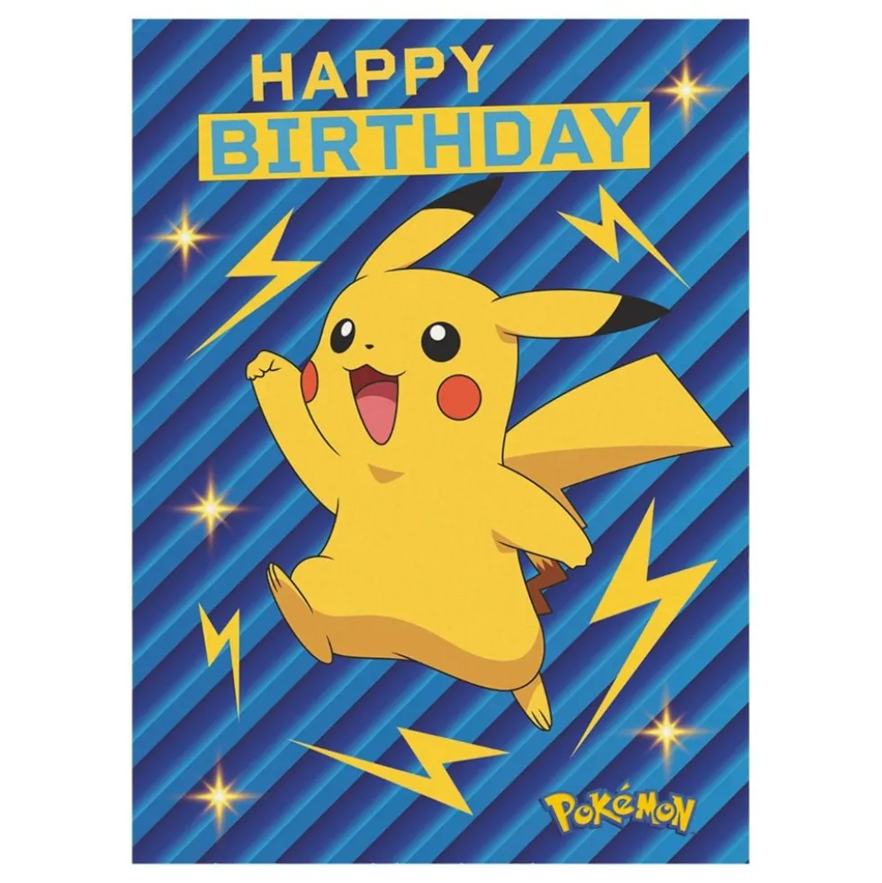 Syntymäpäiväkortti Pokémon Pikachu