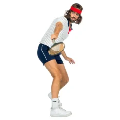 Tennispelaaja Retro Miesten Naamiaisasu