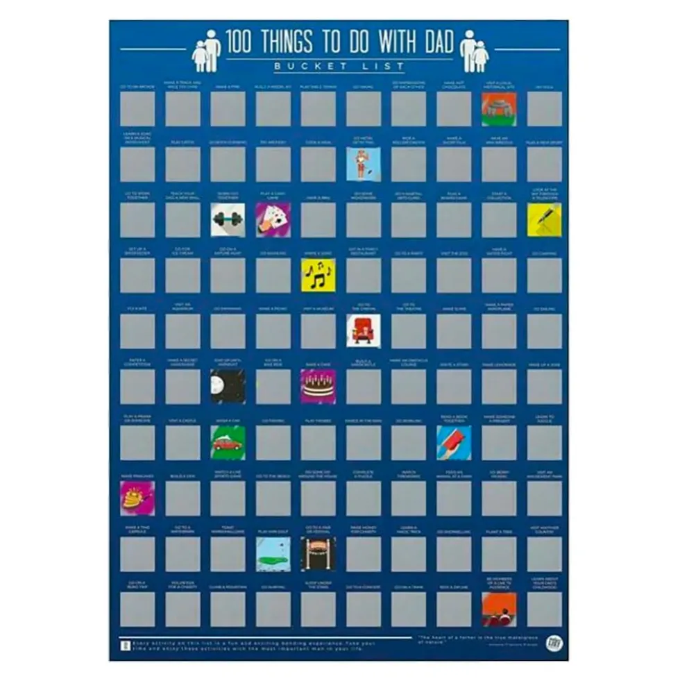 100 Things To Do With Dad Bucketlist Raaputustaulu