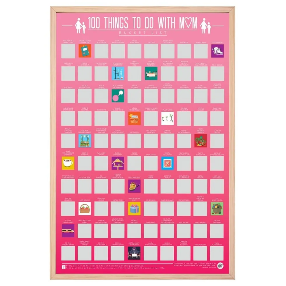 100 Things To Do With Mum Bucketlist Raaputustaulu