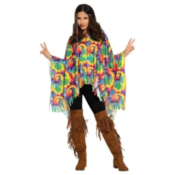 Tie-dye-hippiponcho