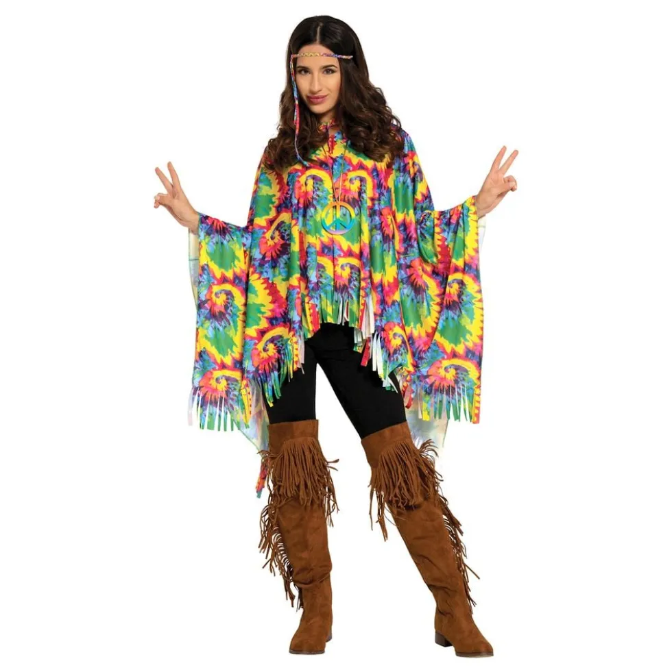 Tie-dye-hippiponcho