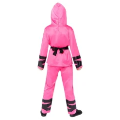 Vaaleanpunainen Ninja Lasten Naamiaisasu