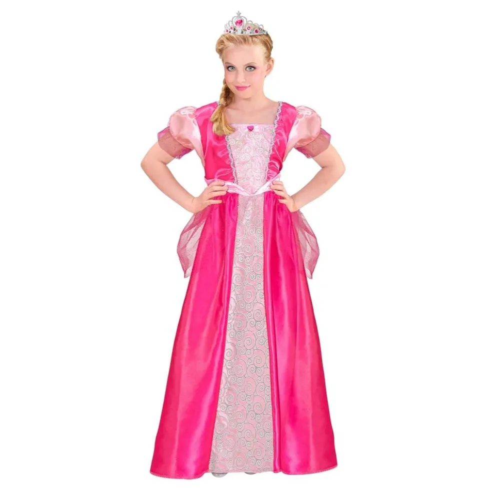 Vaaleanpunainen Prinsessa Lasten Naamiaisasu