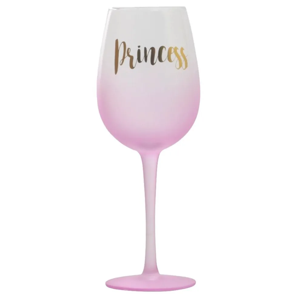 Vaaleanpunainen Viinilasi Princess