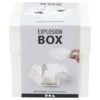 Valkoinen Explosion Box -lahjarasia