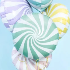 Valkoinen/Minttu Folioilmapallo Candy