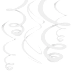Valkoinen Swirls-kattokoriste