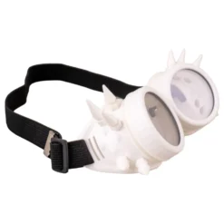 Valkoiset Niitilliset Steampunk-Lasit