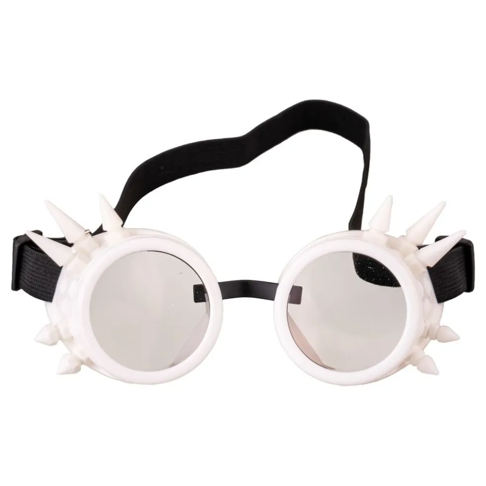 Valkoiset Niitilliset Steampunk-Lasit