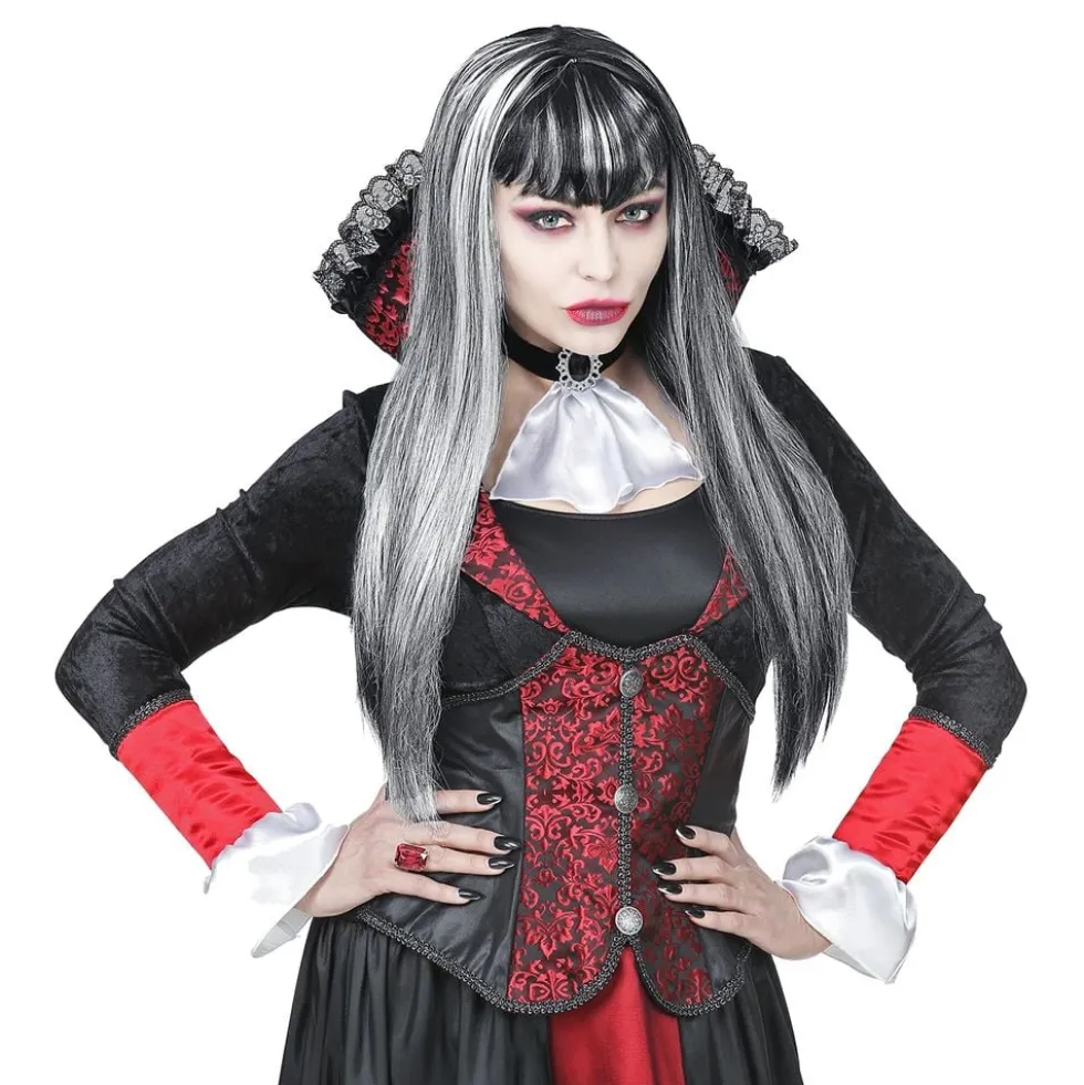 Vampyyri Peruukki Musta/Valkoinen