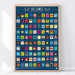 100 Video Games Bucket List Raaputustaulu