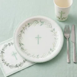 Vihreäristiset ristipahvilautaset