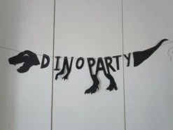 Viirinauha Dino Party Musta