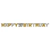 Viirinauha 50 Happy Birthday Hopea/Kulta Kimalle