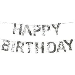 Viirinauha Happy Birthday Silver Fringe