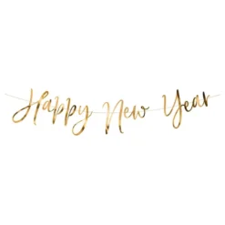 Viirinauha Happy New Year Kultainen Metalli