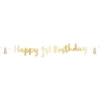 Viirinauha Happy 1st Birthday Sininen/Kulta