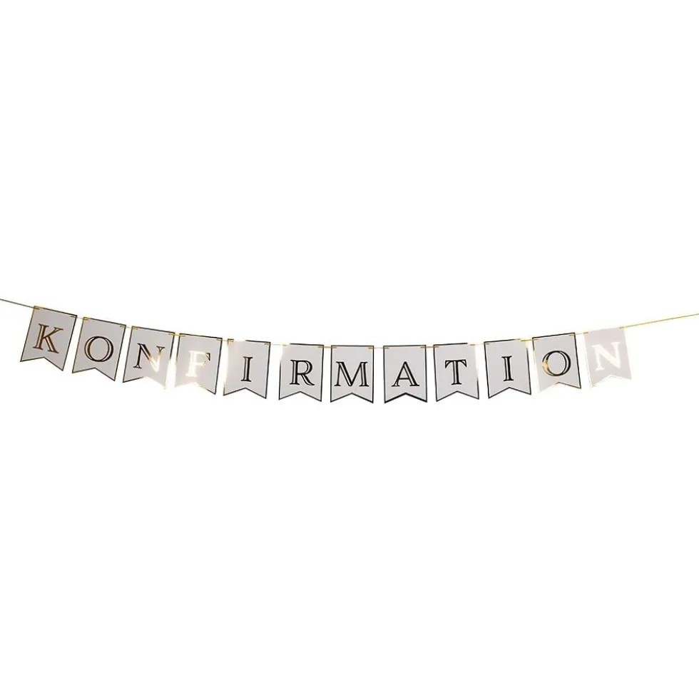 Viirinauha Konfirmaatio Valkoinen/Kulta