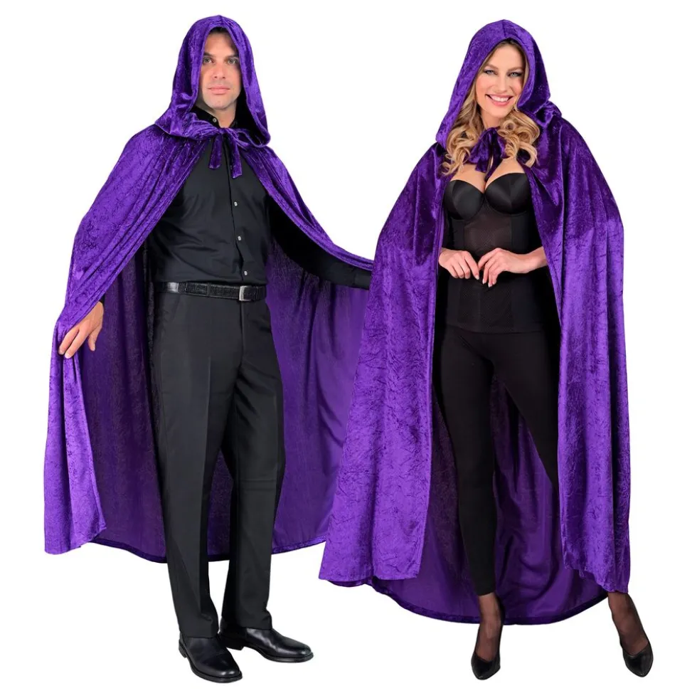 Viitta hupulla sametti violetti