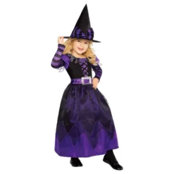 Violetti Noita Lasten Naamiaisasu