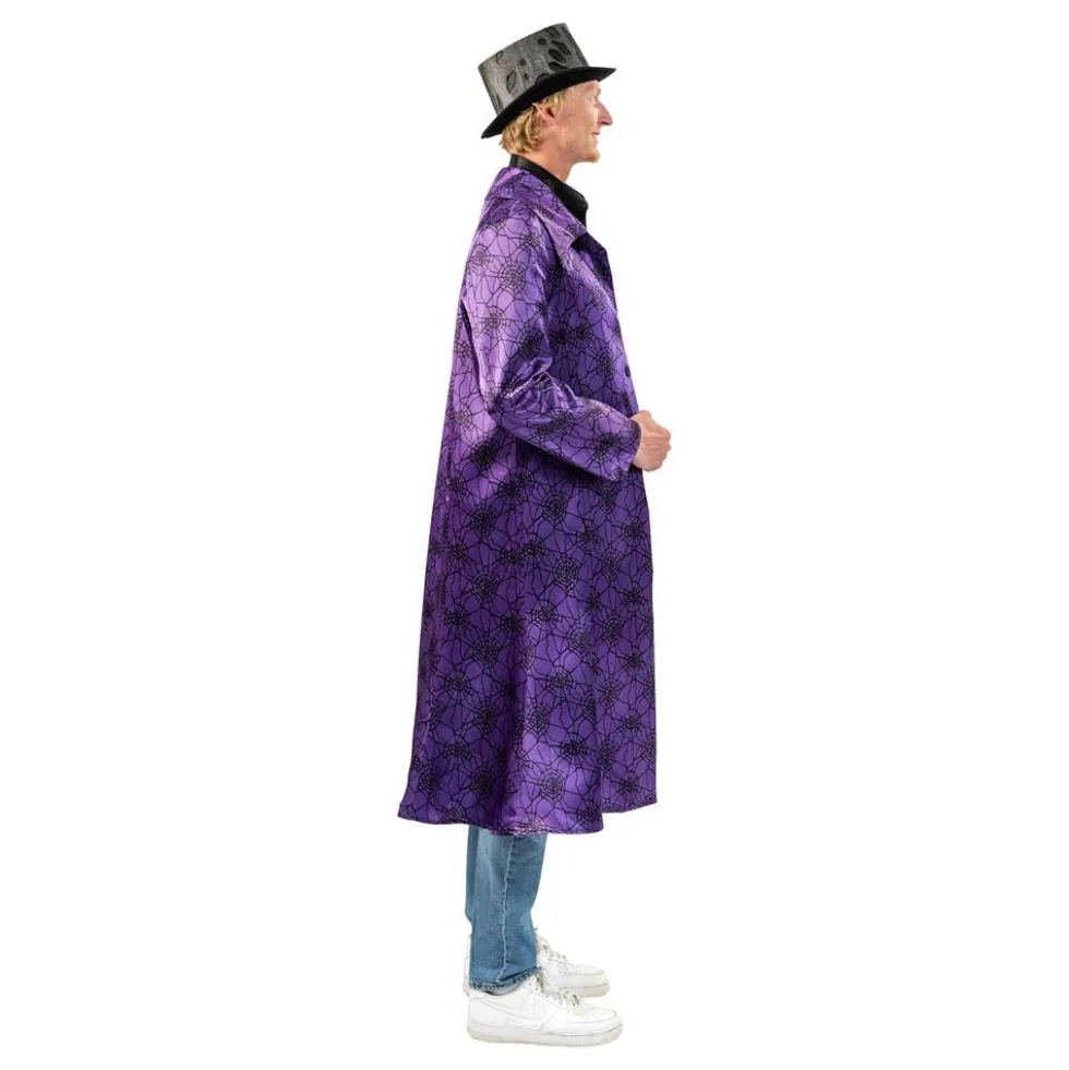 Violetti viitta hämähäkinverkolla