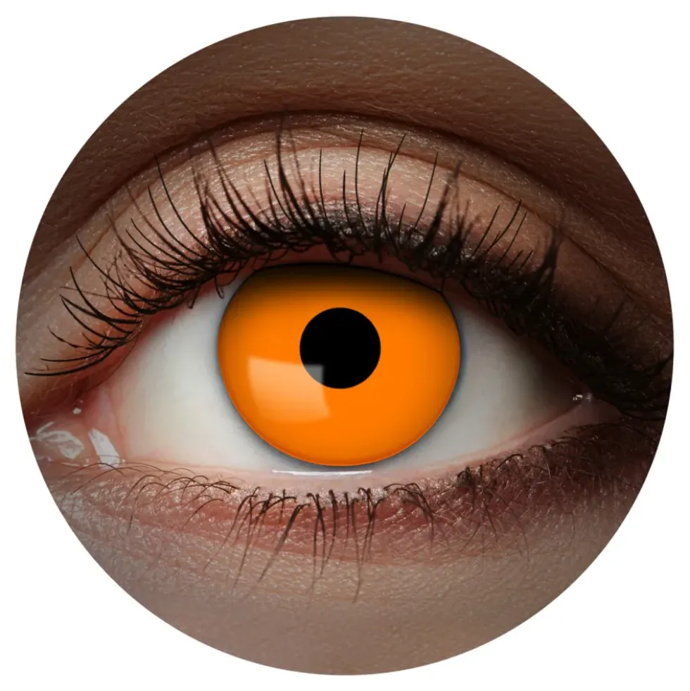 Värilliset Piilolinssit UV Oranssi