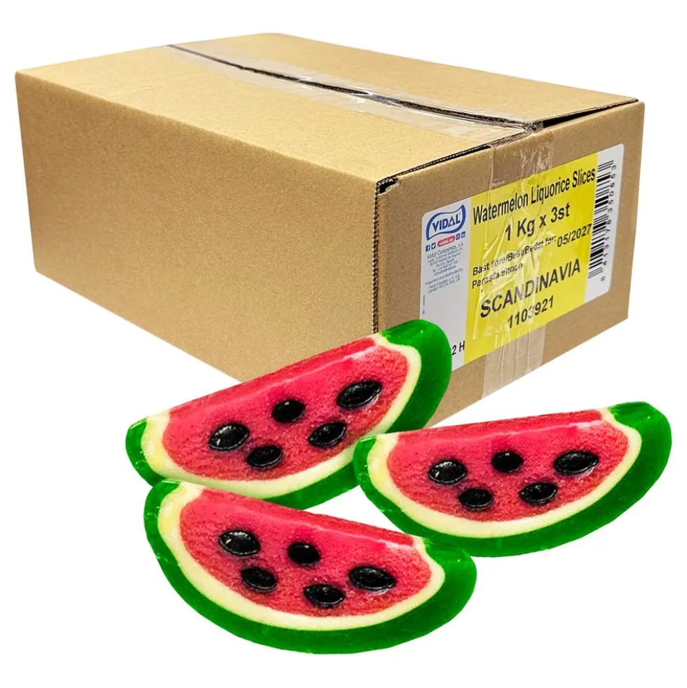 Watermelon Liquorice Slices -suurpakkaus