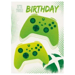 Xbox-peliohjain syntymäpäiväkortti